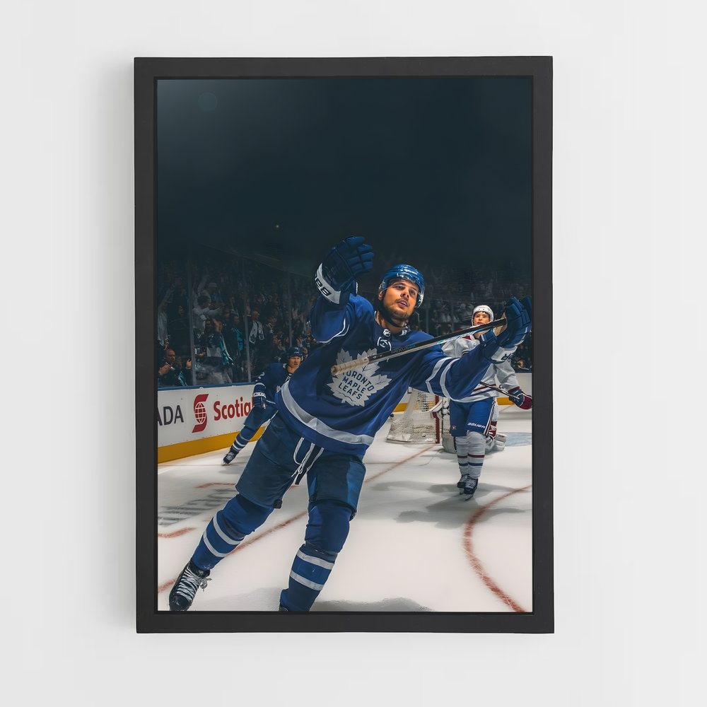 Poster Lancer de Puck – affiche Hockey sur glace (vue 2)